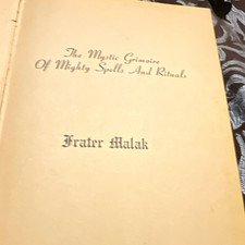 Frater Malak The Mystic Grimoire of Mighty Spells and Rituals Hardcover Magic picture