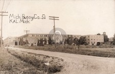 Street View Mich. Buggy Co., Kalamazoo MI Michigan RPPC Photo Postcard COPY picture