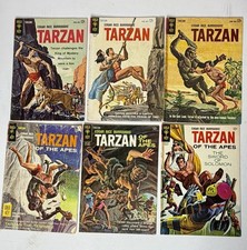Tarzan Gold Key Comic Lot 6 pieces Edgar Rice Burroughs picture