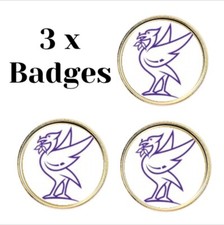 3 x Liverpool Liver Bird (BU5) Lapel Pin Badges picture