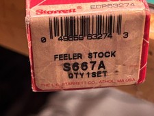 MACHINIST HmGd LATHE MILL Starrett S667A Feeler Stock Set 32 PCS picture