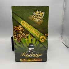 1 Box 25 Packs KINGPIN Original OG Perfect Fold Wraps 4 Per Pack picture