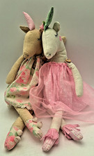 Unicorn Ballerina 2 Bestie Dolls Dangling Legs Weighted Shelf Sitters 20