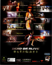 Dead or Alive Ultimate Xbox Print Ad Promo Poster Tecmo Gaming Art 2004 picture