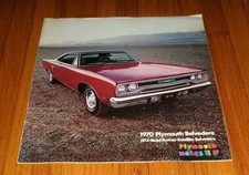 Original 1970 Plymouth Belvedere Deluxe Sales Brochure Satellite Road Runner GTX picture