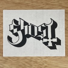 Ghost Band Logo Clear Sticker Square Transparent Background 3.5x2.75 Inch picture