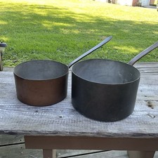 Set Of 2 Copper Pot 8