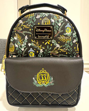 RARE Loungefly Disney Parks Club 33 Mini Backpack Tinkerbell holiday design picture