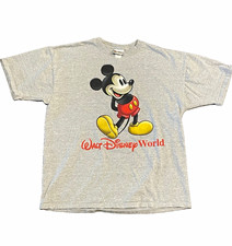 Vintage Disney Mickey Mouse Walt Disney World Large Graphic T-Shirt Made in USA picture