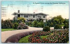 Postcard - A Typical Home among the Flowers, California picture
