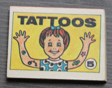 Vintage 1971 Cracker Jack Prize Tattoo Book #5 Girl picture