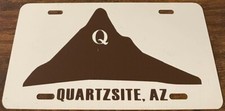 Quartzsite Arizona Booster License Plate picture