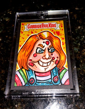 Chucky 2024 Topps Chrome Garbage Pail Kids One Of One Sketch Legend Product Hit picture