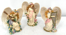 Bradford Editions Symphony of Angels Sculptural Ornament Collection Set 1999 picture