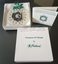Rare Norman Rockwell Marshall Field's Clock 100th Anniversary Christmas Ornament picture
