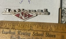 Vintage “National” Chassis Tube Radio  Name Plate Badge Emblem Logo Tag picture