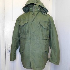 Vtg Mens Sz M 70s USGI Vietnam US Army Cold Weather Field Coat w Liner OG107 M65 picture