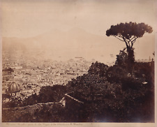 20x25 Italia NAPOLI Roberto Rive - view taken from the Chartreuse St Martin c.1868 picture