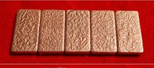 Copper Ingot Bars Hand Poured Huge 4 Lb Bricks .999 Premium Bullion Large Bars picture