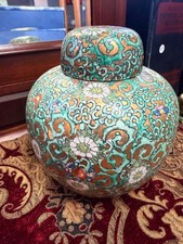 Japanese large porcelain decorative vase