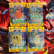 SpongeBob SquarePants Glow-in-the-Dark Mini Figure Lot of 4, Patrick picture