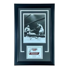 Joe Frazier Autographed Boxing Framed 8x10 Photo