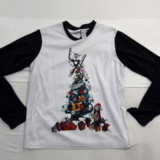 Nightmare Before Christmas Black Goth Shirt Medium Disney Long Sleeve picture