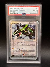 Pokémon 2003 Rayquaza EX EX Dragon 97/97 PSA 8 Nintendo English picture