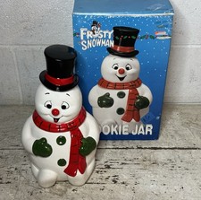 Vintage 1990 Warner Frosty The Snowman Cookie Jar 12” Christmas With Box RARE picture