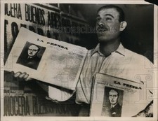 1956 Press Photo Buenos Aires Argentina paper resumed after seized by government picture