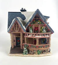 Santa's Workbench 2003 Silver Birches Lodge Christmas Village Building picture