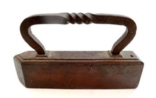 Antique DALE CO No 16 Tailors Sad Iron with Twisted Handle SOLID CAST IRON picture