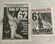 New York Daily News & Post McGuire Breaks Roger Maris Home Run Record picture