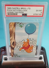 💥 1965 WINNIE THE POOH w/ BALLOON RC PSA GRADED CARD CASTELL BROS.  💥 picture