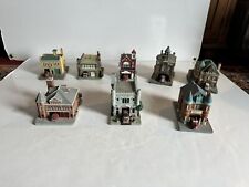 Danbury Mint Classic American Firehouse Fire Station Collection Of 8 picture