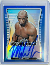 MIKE TYSON 2021 Leaf Pop Century Flashback Signatures ON-CARD AUTO Blue /25 picture