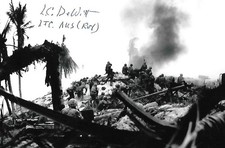 Leonard Dewitt autographed 4x6 photo New Guinea Pacific Theater WW II Rare LOOK picture