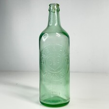 STUNNING - 1920s High Shoulder Crown Seal Cordial 26oz - DAVIS & POTTER ORANGE picture