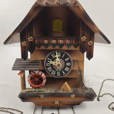 Vintage German Cuckoo Clock 10x9x8 Albert Schwab Regula Movement - PARTS ONLY picture