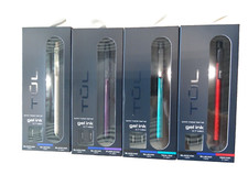 4 TUL Solid Metal Gel Pens, Med, 0.7mm, 2 Refills (Blue & Black) ALL FOUR COLORS picture