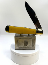 Case Tested XX Vintage Original 1-Blade Pocketknife Coke Bottle Yellow Superb A9 picture