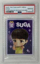 2025 McDonalds TinyTAN Happy Meal Throwback SUGA Photocard #3 BTS PSA 10 POP 2 picture