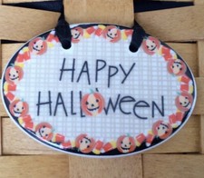 Longaberger Happy Halloween Basket Tie-On picture