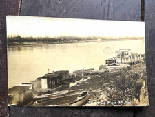 North American Post Card Co. Kansas City MO Boats River Scene RPPC Divided Back picture