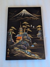 Vintage Wall Art Decor Japanese Fuji landscape mother-of-pearl inlay picture