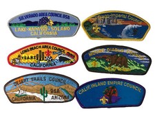 Lot of California Councils 1/2 Dozen BSA CSPs Mint CSP Patches (BHP1636) picture
