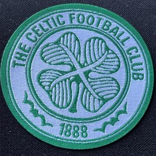 Stunning Unused Mint Glasgow Celtic Crest Thin Iron On Football Patch 6cm x 6cm picture