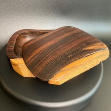 Natural Edge Wood Box Doug Muscanell HandCarved American Craft Galleries Vintage picture
