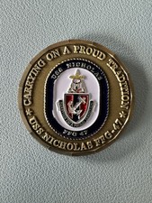 USS NICHOLAS FFG 47 Navy Challenge Coin USN Frigate ship frigate picture