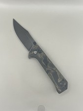 QSP Grebe S35VN Steel Blade 3” Noble Raffir Resin Handle picture